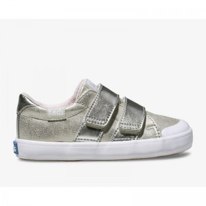 Keds Big Kid's Courtney HL Lasten Sneaker Hopea | OADV36107