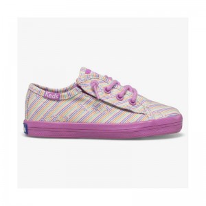 Keds Big Kid's Kickstart Seasonal Jr Lasten Sneaker Multicolor/Violet | JEGC92018