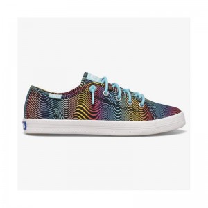 Keds Big Kid's Kickstart Seasonal Slip On Lasten Sneaker Rainbow/Wave | BMAZ94806