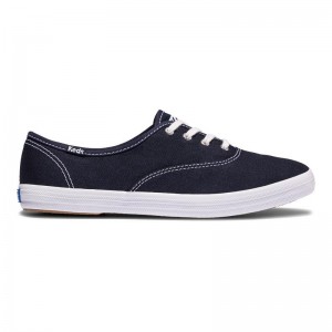 Keds Champion Washable Organic Canvas Naisten Canvas Laivastonsininen | TORC53492