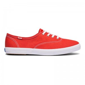 Keds Champion Washable Organic Canvas Naisten Canvas Punainen | FTNU38657