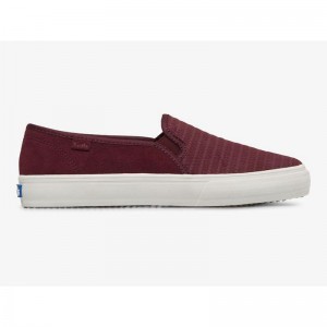 Keds Double Decker Emboss Mokka Naisten Mokkasiinit Violetit | VUEK92513