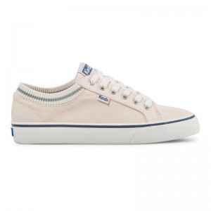 Keds Jump Kick Rib Knit Collar Canvas Naisten Canvas Vaaleanpinkki | WPOK64321