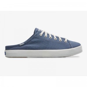 Keds Kickstart Mule Canvas Stripe Naisten Mokkasiinit Sininen | VIUB92564