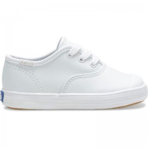 Keds Little Kid's Champion Varvas Cap Lasten Sneaker Valkoinen | UJNG70421