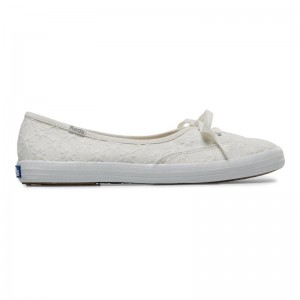 Keds Mini Eyelet Canvas Naisten Canvas Valkoinen | UQFT89362