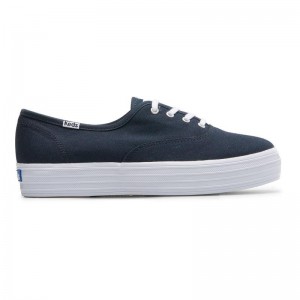 Keds The Platform Canvas Naisten Canvas Laivastonsininen | LCPJ10364