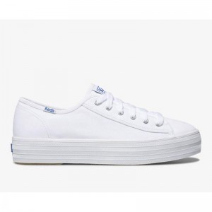 Keds Triple Kick Naisten Platform Sneakers Valkoinen | MOBK47610