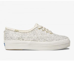 Keds x kate spade new york Triple Naisten Canvas Kerma Valkoinen | TNUO02319