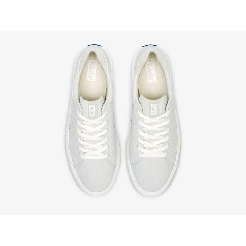 Keds Alley Mokka Deboss Naisten Lace Ups Vaaleanharmaat | VHWK74123