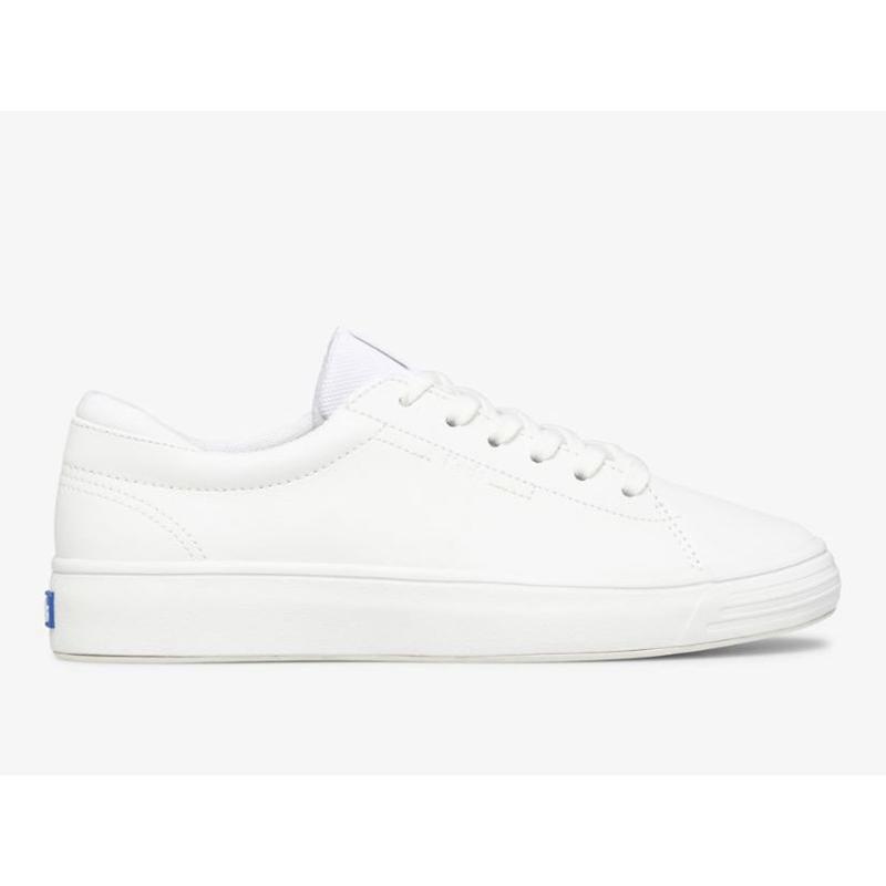 Keds Alley Nahkaiset Naisten Lace Ups Valkoinen | HDMJ07542