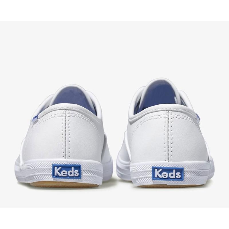 Keds Big Kid's Champion CVO Nahkaiset Lasten Sneaker Valkoinen | NVMG75940