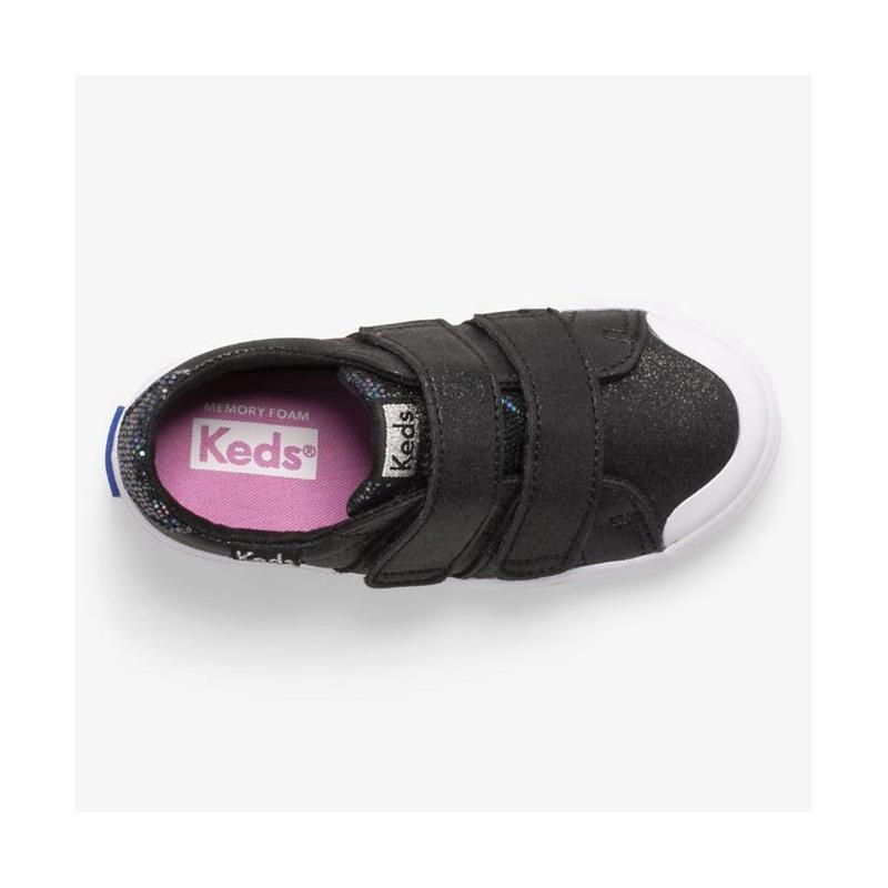 Keds Big Kid's Courtney HL Lasten Sneaker Mustat | RJWZ94370