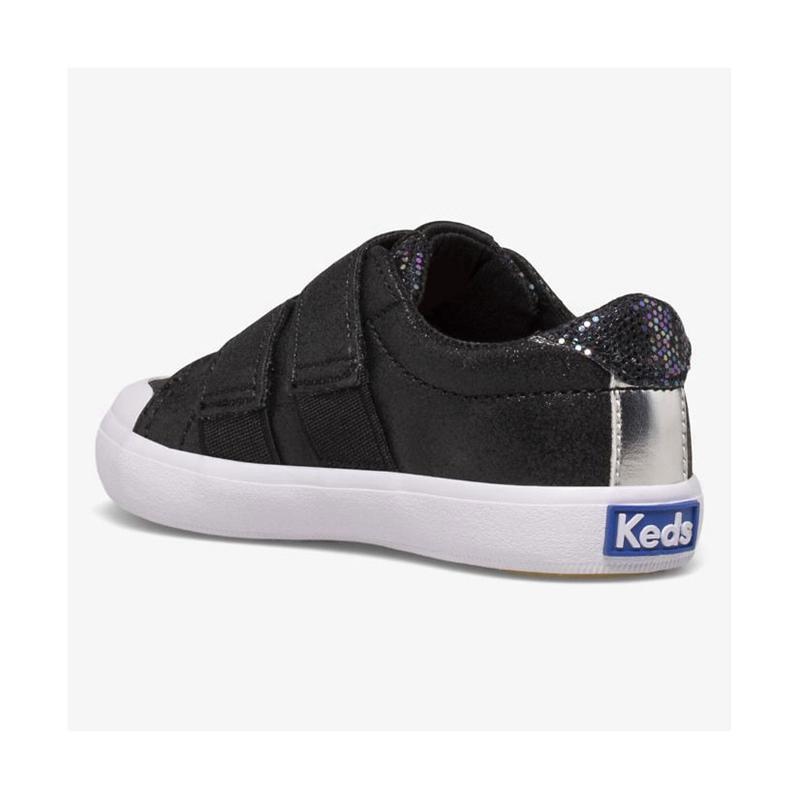 Keds Big Kid's Courtney HL Lasten Sneaker Mustat | RJWZ94370