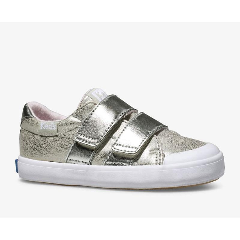 Keds Big Kid's Courtney HL Lasten Sneaker Hopea | OADV36107