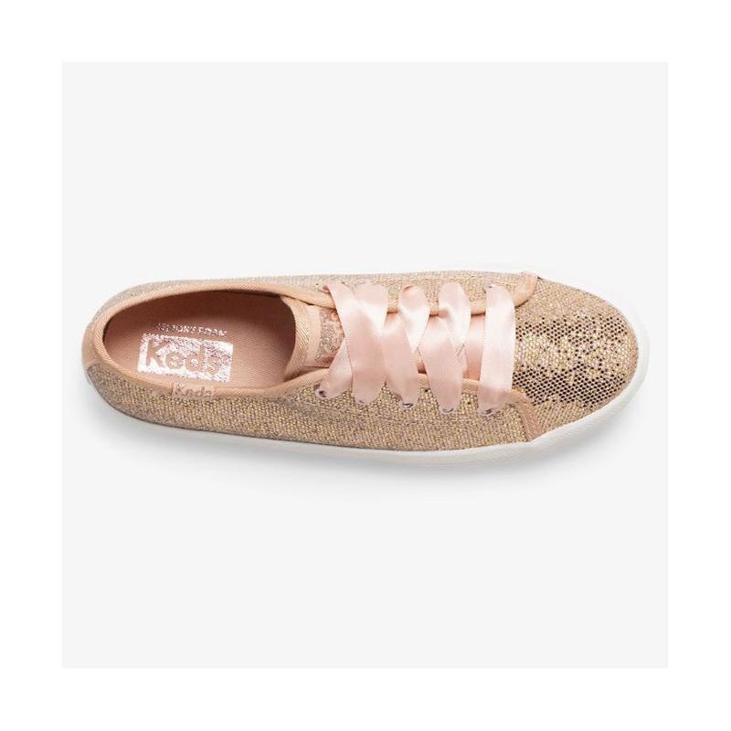 Keds Big Kid's Kickstart Celebrations Lasten Sneaker Pinkki Kultaiset | OZMS51790