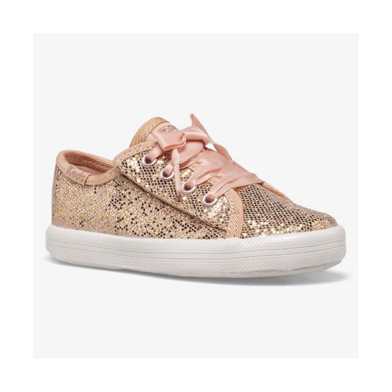 Keds Big Kid's Kickstart Jr Celebrations Lasten Sneaker Pinkki Kultaiset | LBNI92160