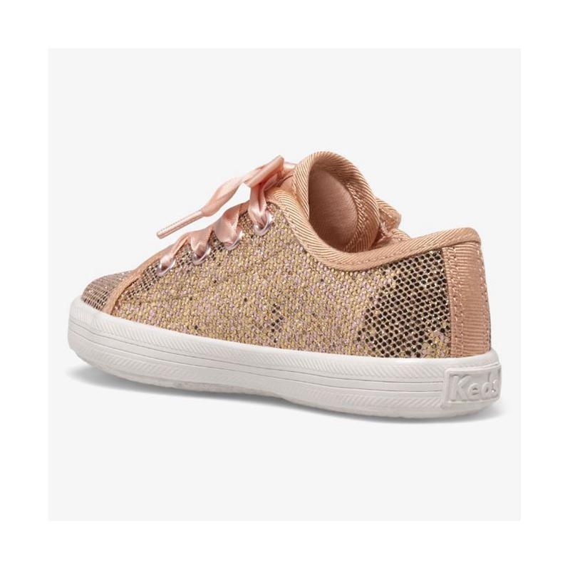 Keds Big Kid's Kickstart Jr Celebrations Lasten Sneaker Pinkki Kultaiset | LBNI92160