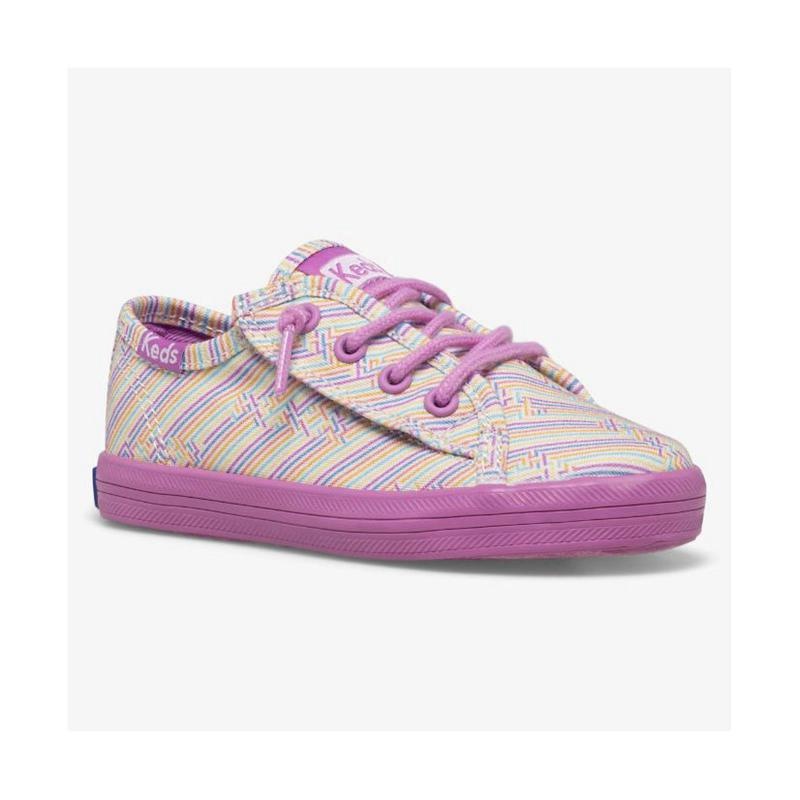 Keds Big Kid's Kickstart Seasonal Jr Lasten Sneaker Multicolor/Violet | JEGC92018