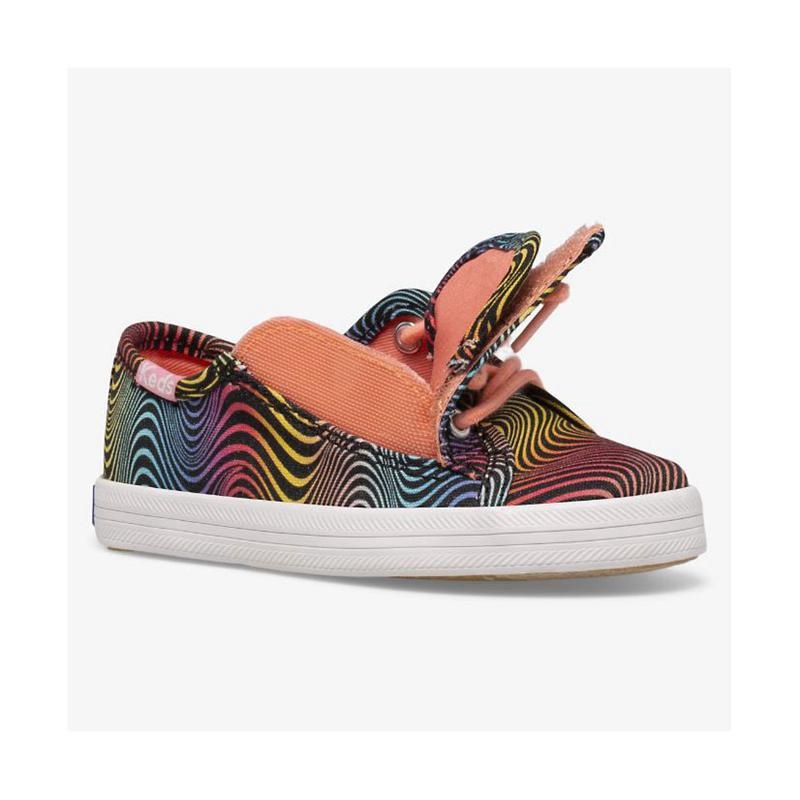 Keds Big Kid's Kickstart Seasonal Jr Lasten Sneaker Rainbow/Wave | VXTC23971