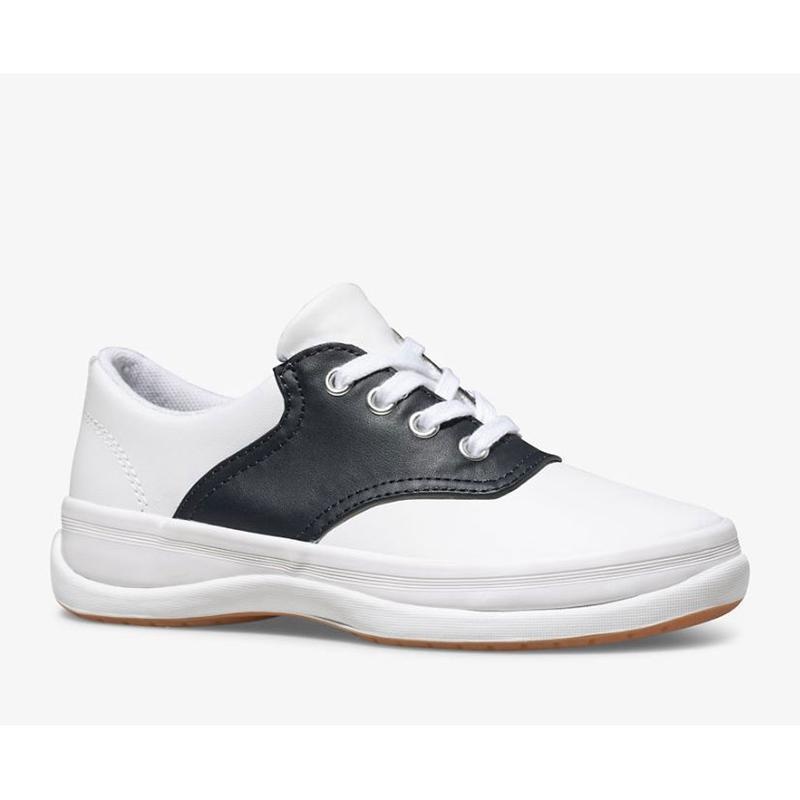 Keds Big Kid's School Days Lasten Sneaker Valkoinen Laivastonsininen | KGTF92485