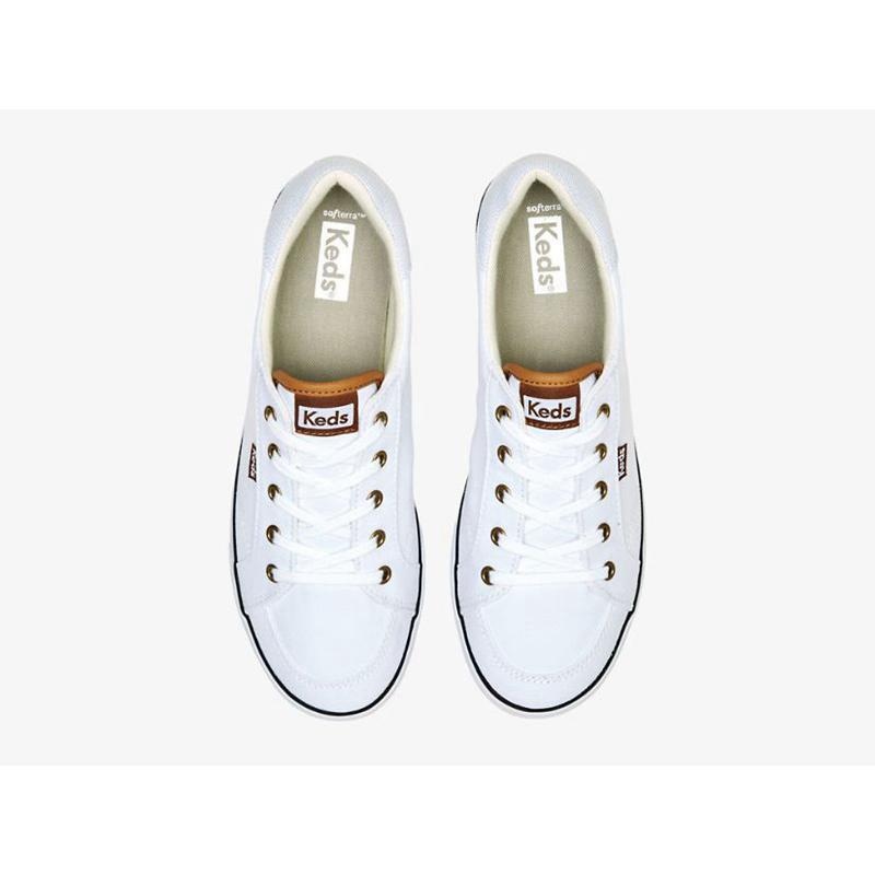 Keds Center III Canvas Naisten Lace Ups Valkoinen Laivastonsininen | TNXV90782