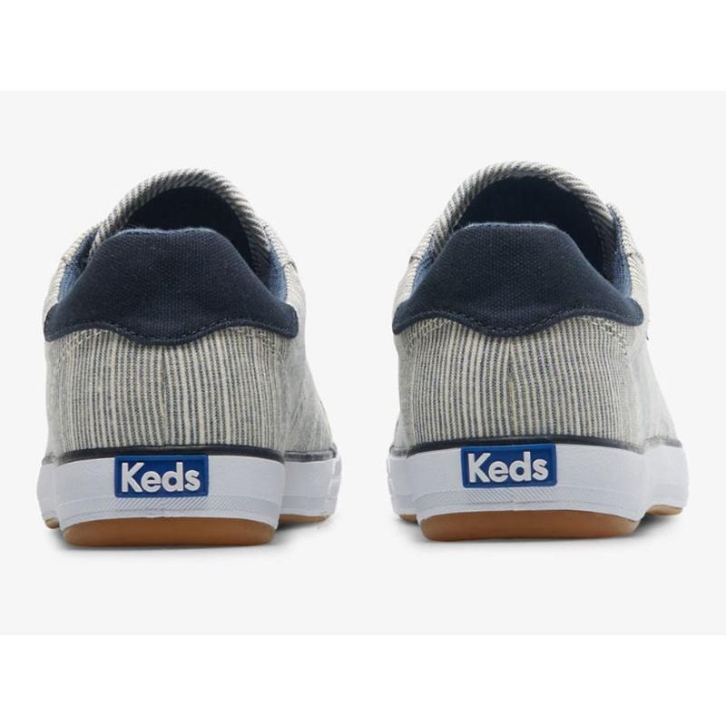 Keds Center III Slub Stripe Naisten Lace Ups Laivastonsininen Raidallinen | OTXF17850