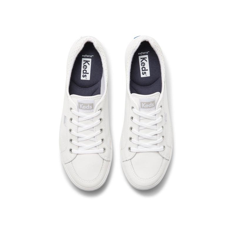 Keds Center II Nahkaiset Naisten Leather Sneakers Valkoinen | NVQE04756