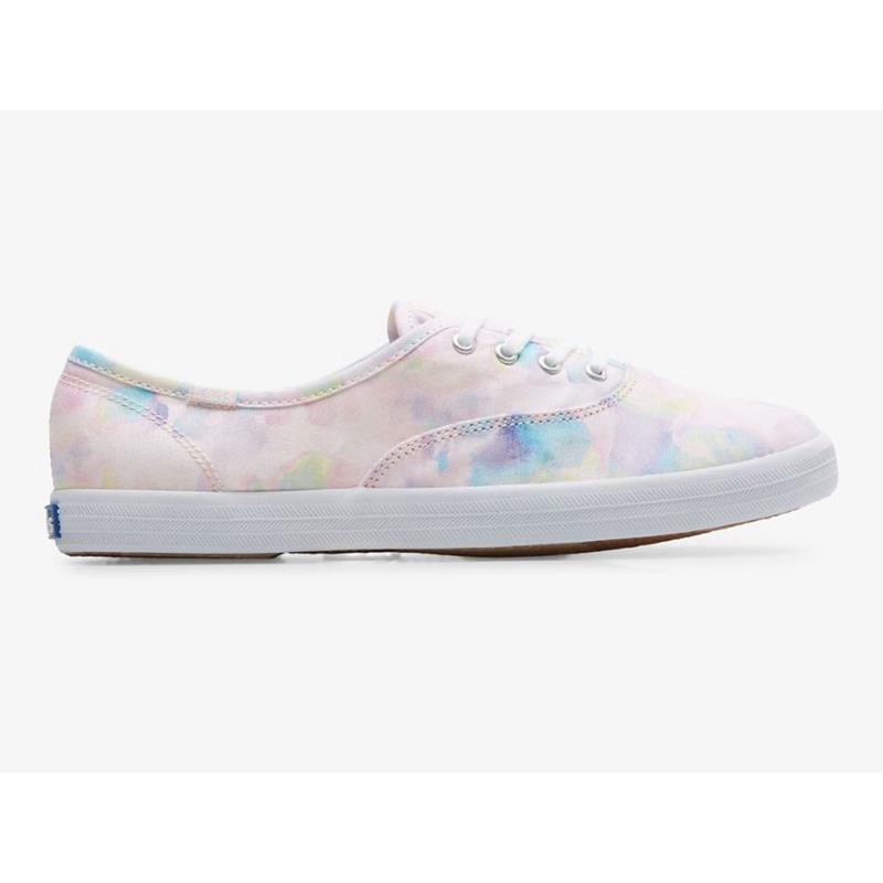 Keds Champion Abstract Print Naisten Lace Ups Pinkki | AGMO50327