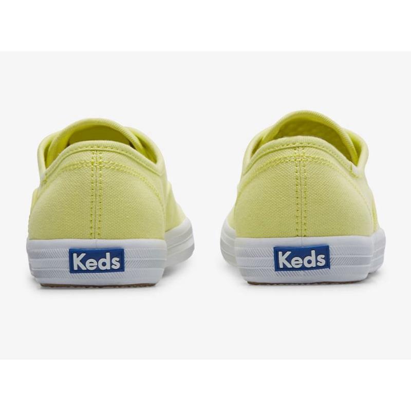 Keds Champion Canvas Seasonal Washable Naisten Lace Ups Greenyellow | UGLK82730