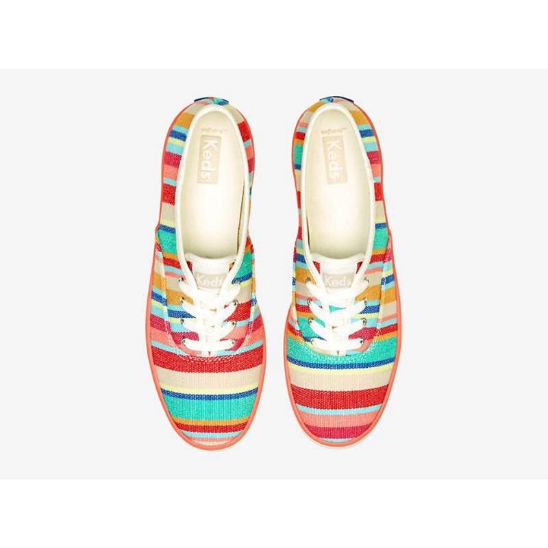 Keds Champion Eco-Friendly Naisten Lace Ups Pinkki Monivärinen | ELNY91650