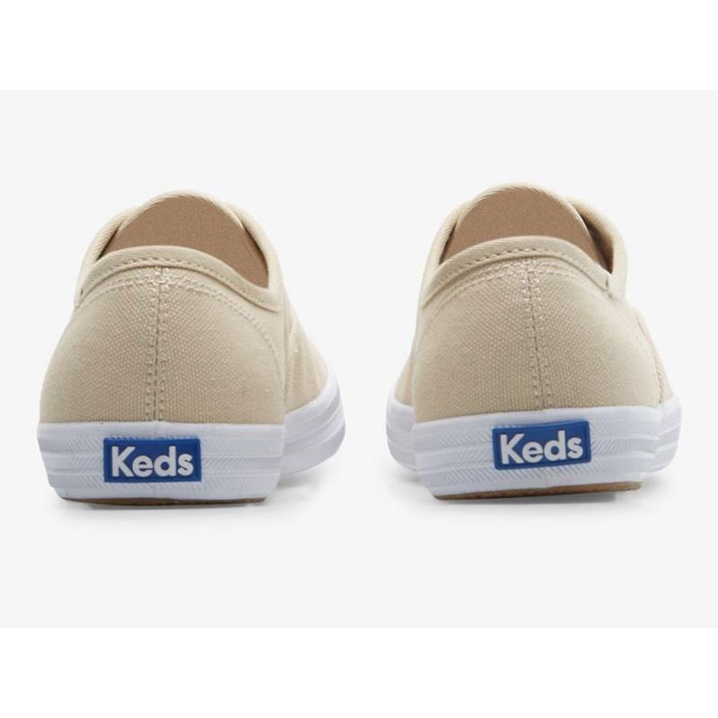 Keds Champion Feat. Organic Puuvilla Naisten Lace Ups Oatmeal Lightyellow | TIGQ78231