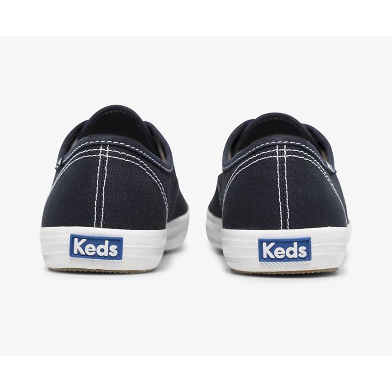 Keds Champion Feat. Organic Puuvilla Naisten Lace Ups Syvä Laivastonsininen | NOHC75219