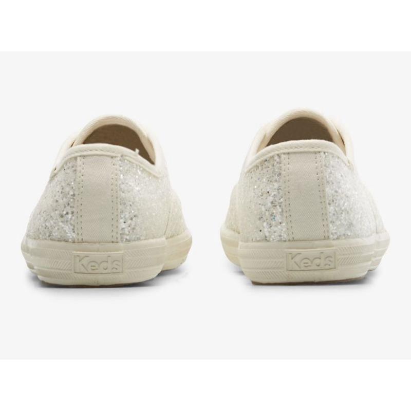 Keds Champion Glitter Celebration Naisten Lace Ups Kerma Valkoinen | VPEI86759