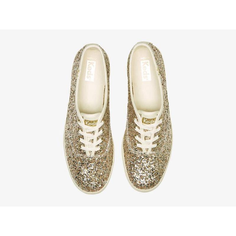 Keds Champion Glitter Celebration Naisten Lace Ups Kultaiset | OFTR42173