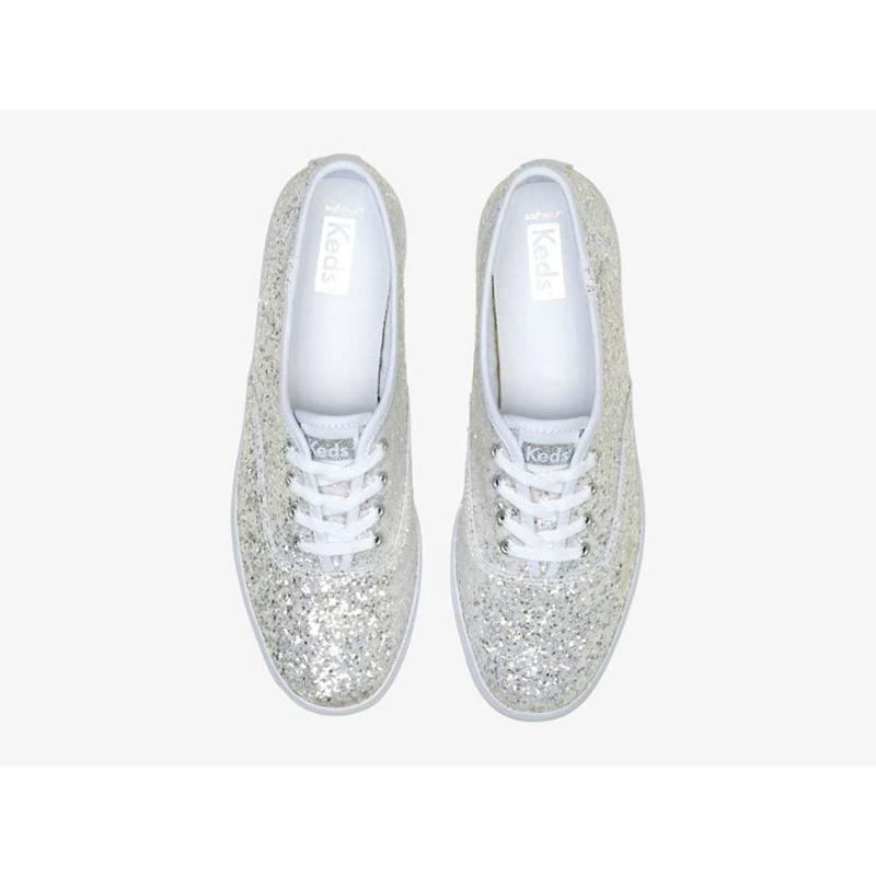 Keds Champion Glitter Celebration Naisten Lace Ups Valkoinen | AOUX52701