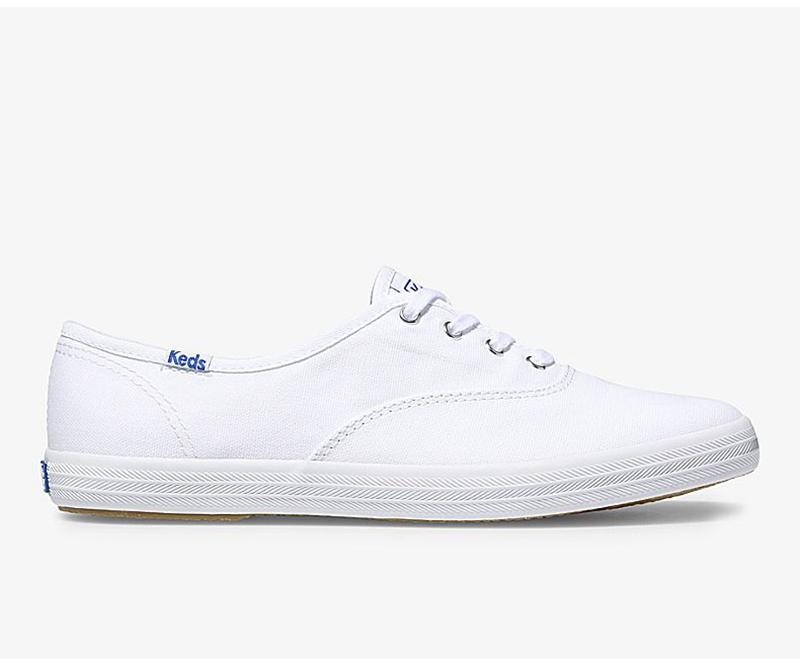 Keds Champion Originals Canvas Leveät Fit Naisten Canvas Valkoinen | DTCU70431