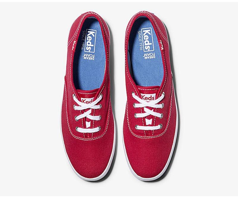 Keds Champion Originals Leveät Fit Naisten Canvas Punainen | EVCI30968