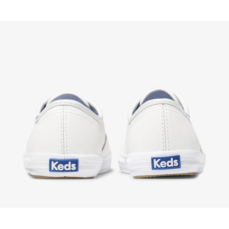 Keds Champion Originals Nahkaiset Naisten Lace Ups Valkoinen | MHWS26057