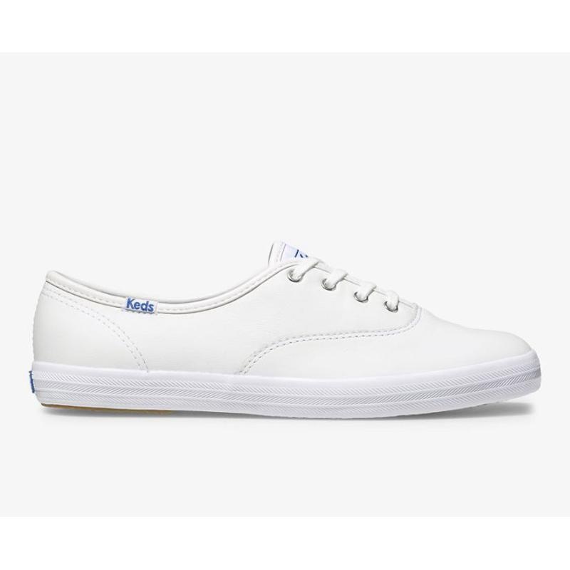 Keds Champion Originals Nahkaiset Naisten Lace Ups Valkoinen | MHWS26057