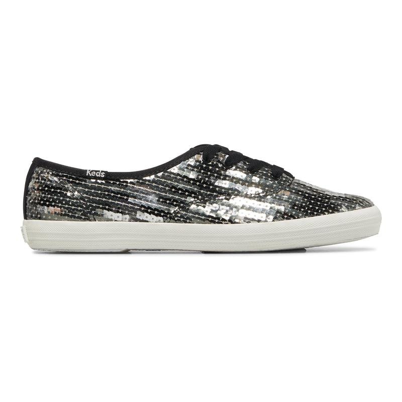 Keds Champion Sequins Cel Naisten Canvas Black/Silver | TMCO80456