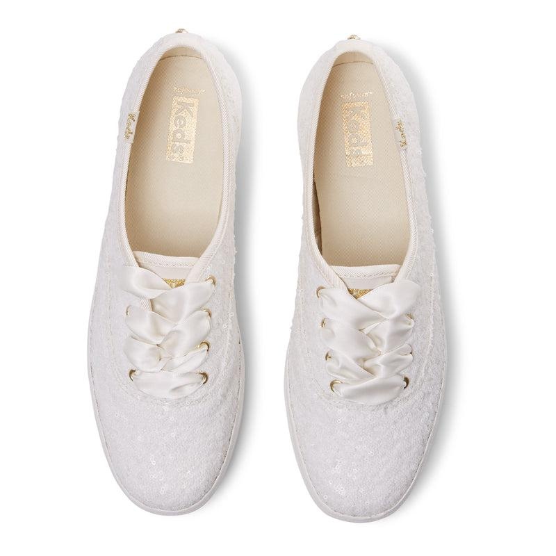 Keds Champion Sequins Cel Off Naisten Canvas Valkoinen | NADG92875