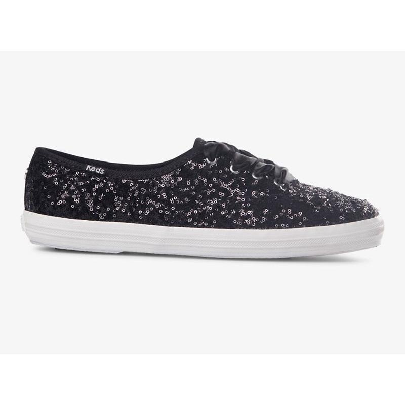 Keds Champion Sequins Celebration Naisten Lace Ups Mustat | IWCK72481