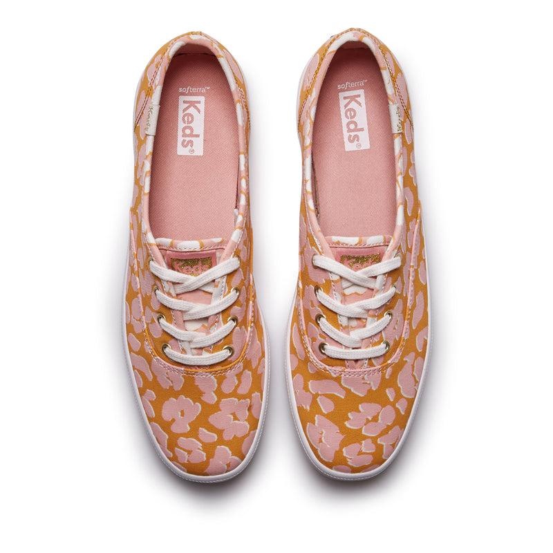 Keds Champion Spot Print Canvas Naisten Prints Yellow/Pink | YVWD05432