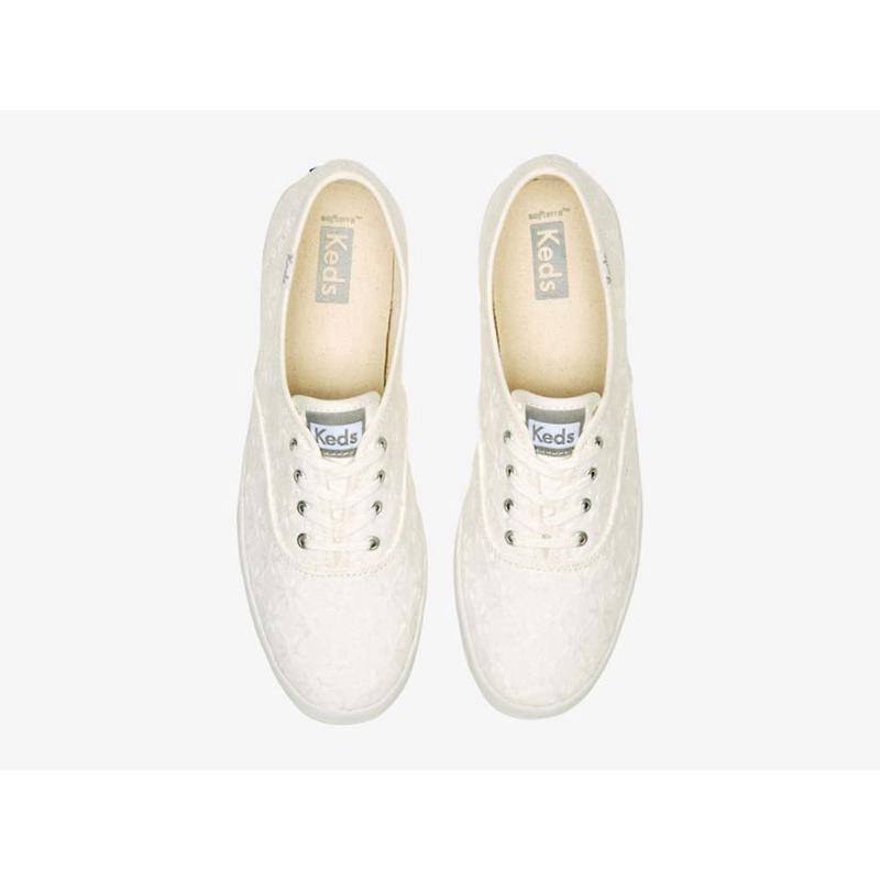 Keds Champion Starburst Eyelet Naisten Lace Ups Valkoinen | GSHY43975