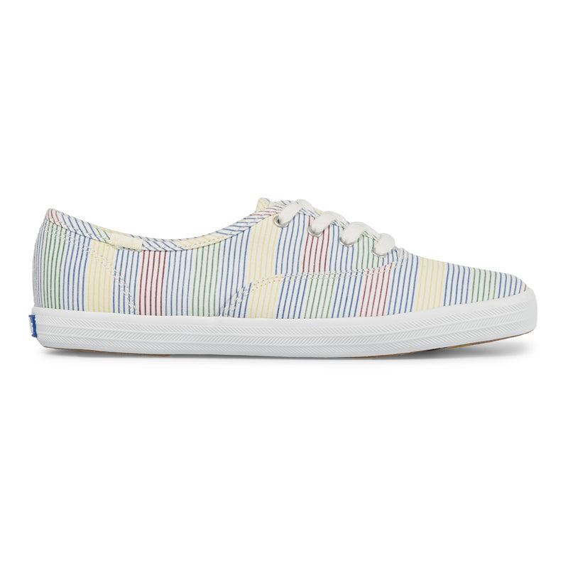 Keds Champion Surf Stripe Canvas Naisten Canvas White/Multicolor | EJLH56784