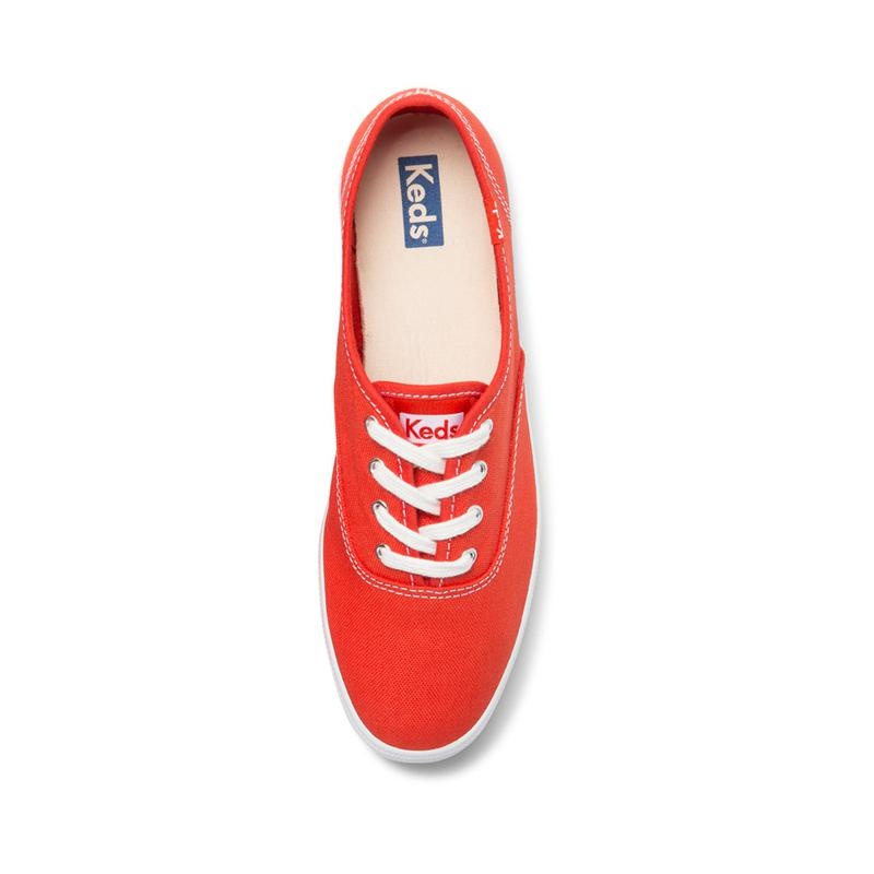 Keds Champion Washable Organic Canvas Naisten Canvas Punainen | FTNU38657