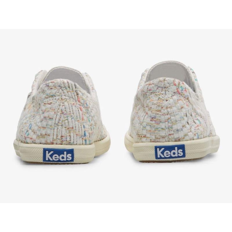 Keds Chillax Tekstiili Natural Weave Naisten Mokkasiinit Valkoinen Monivärinen | IYND85634