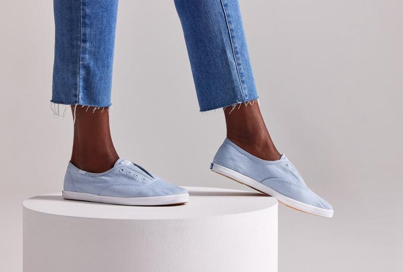 Keds Chillax Twill Washable Canvas Light Naisten Mokkasiinit Vaaleansininen | TPVE46380