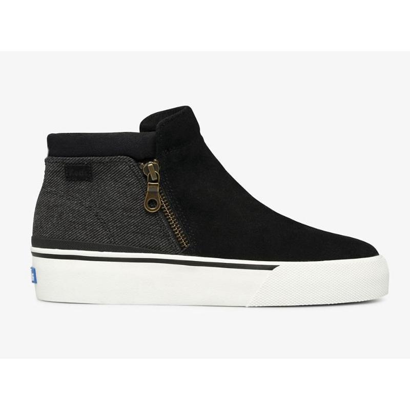 Keds Cooper Zip Bootie Naisten Mokkasiinit Mustat | QTCO29043